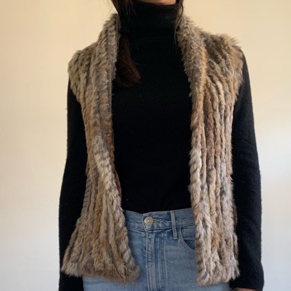 Marc by Marc Jacobs rabbit fur vest - Picture 3 of 4